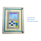0.5% accuracy dual channel clamp on ultrasonic flowmeter for water supply