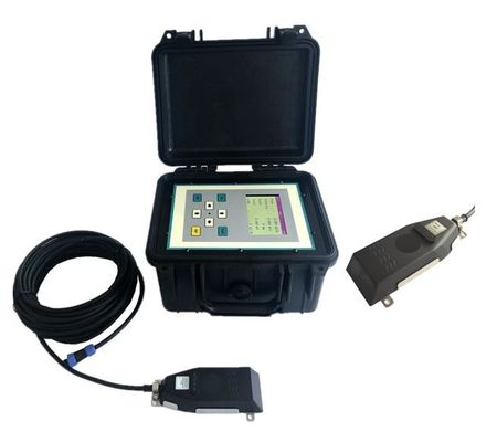 Portable flow meter for open channel area speed ultrasonic flow meter