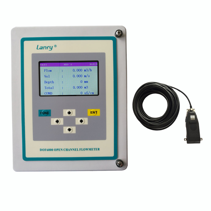 Fixed area velocity type open channel ultrasonic flow meter with RS485 modbus