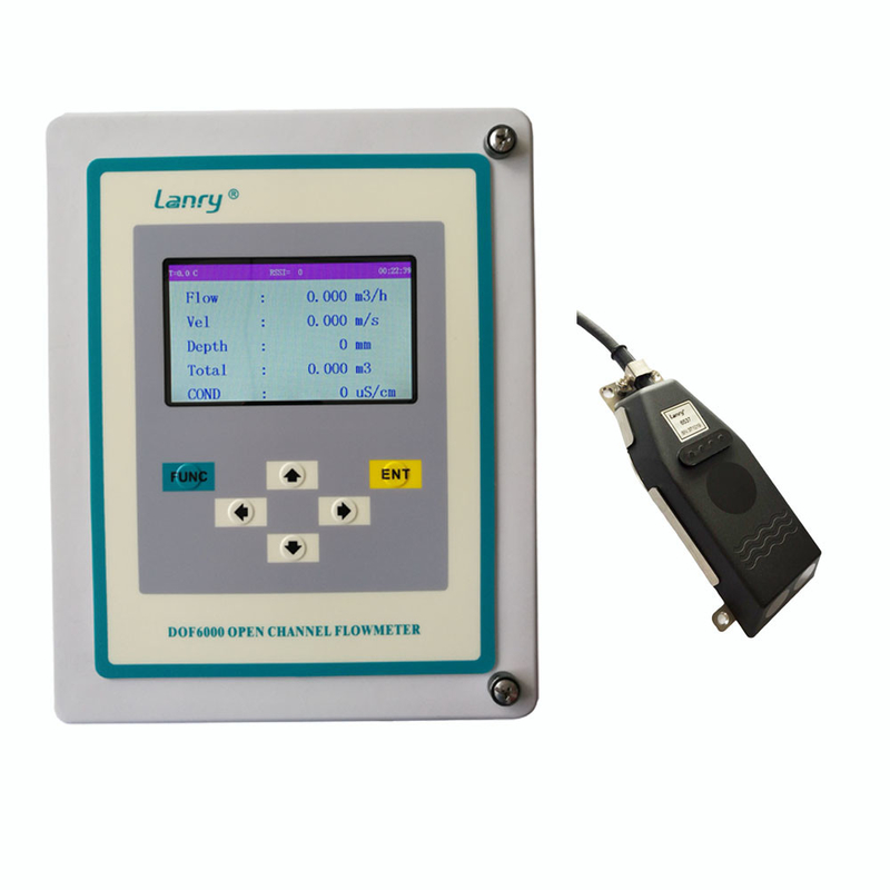Wallmounted area velocity type open channel ultrasonic flow meter with RS485 modbus