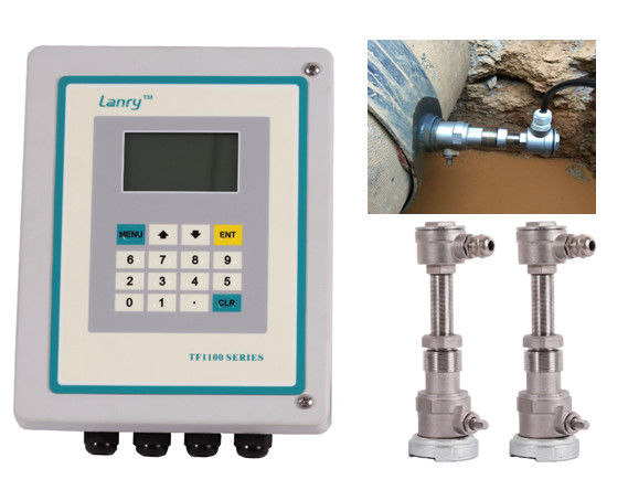 Cement Pipe Insertion Type Ultrasonic Flow Meter TF1100-EI Hot Tapped Installation