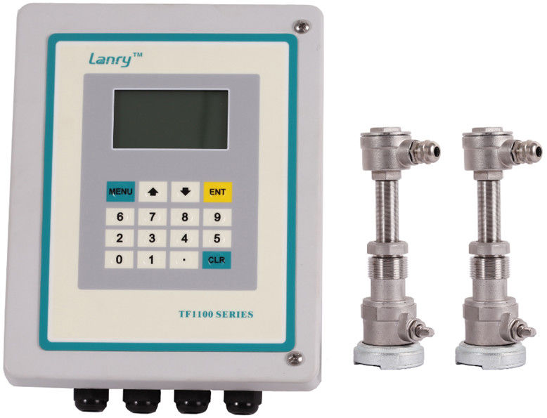 Transit Time Insertion Ultrasonic Flow Meter Water Measure Low Power Consumption