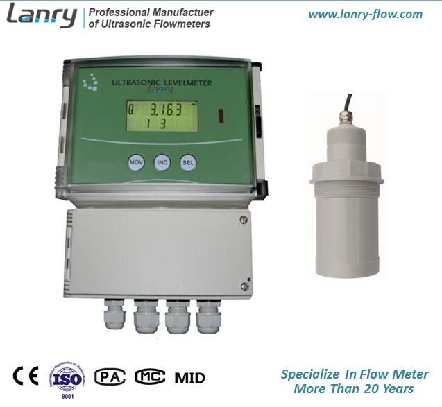 4 Digit LCD Ultrasonic Level Meter Remote Version With Separate Probes