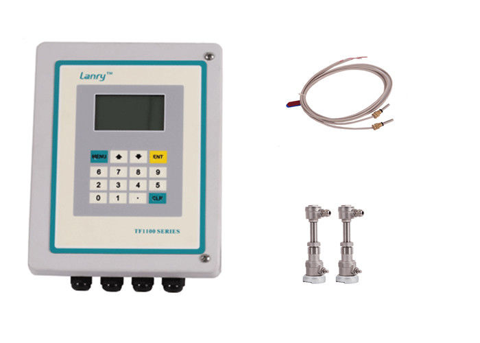 High Precision Transit Time Ultrasonic Flow Meter Easy Installation Liquid Measure