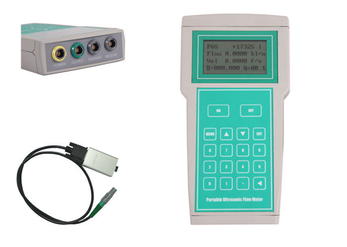 Handheld Non Contact Ultrasonic Flow Meter With Data Logger RS232 Pulse Output