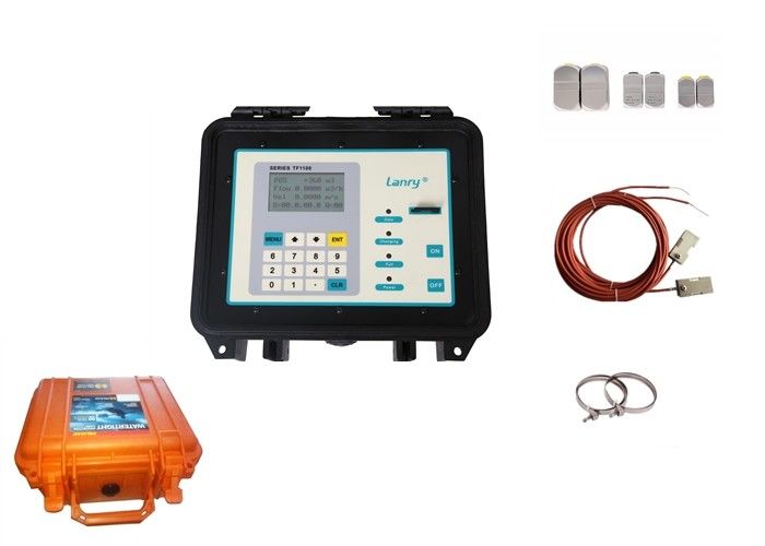 Battery Power Portable Ultrasonic Flow Meter With Data Logger Function