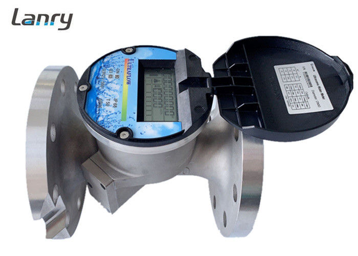Smart Ultrasonic Water Meter Flange Connection Low Power Consumption