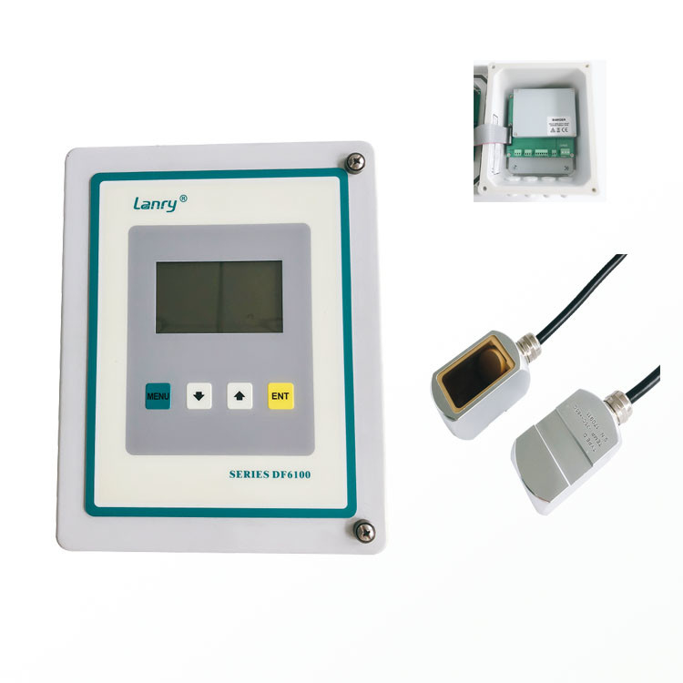 Doppler Ultrasonic Flow Meter Ultrasonic Clamp On Pipe Flowmeter with relays output